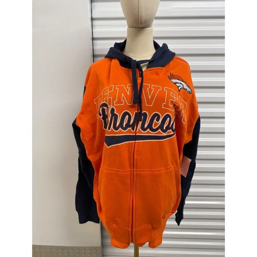 Denver‎ Broncos NFL Men's Graphic T-Shirt and Hoodie Combo Pack NEW SZ L LARGE
